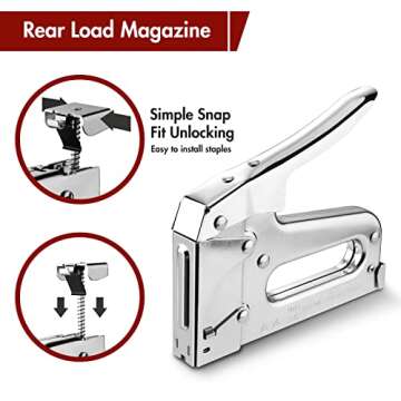 Arrow T50 Heavy Duty Staple Gun Kit with 3750 Staples