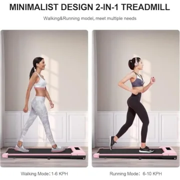 Portable Under Desk Treadmill, 6.2MPH Walking Pad