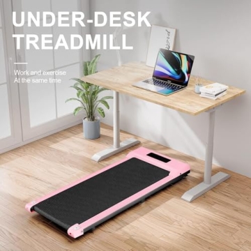 Portable Under Desk Treadmill, 6.2MPH Walking Pad