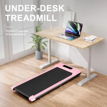 Portable Under Desk Treadmill, 6.2MPH Walking Pad