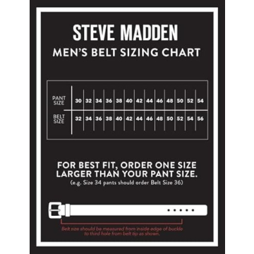 Steve Madden Men's Reversible Leather Belt for Versatile Style