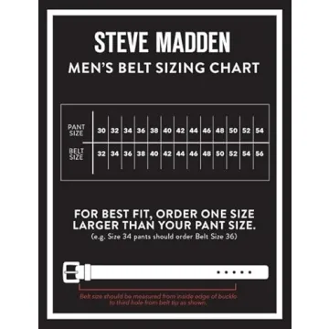 Steve Madden Men's Reversible Leather Belt for Versatile Style