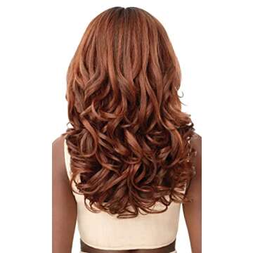 Outre Wigpop Synthetic Full Wig - JASMIYAH (Color:DR HONEY ALBURN)