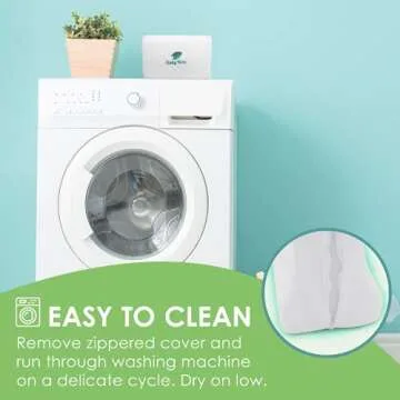 Cushy Form Knee Pillow for Side Sleepers - Standard Orthopedic Wedge Leg Pillow for Sleeping and Hip & Lower Back Pain - Contour Memory Foam Cushion for Pregnancy, Washable Cover & Travel Bag, White