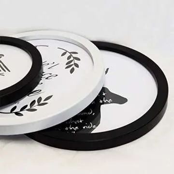 kylucky 12 Inch Round Wall Photo Frame - Elegant Décor