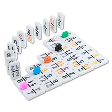 NOLIE Mexican Train Dominoes Game for All Ages