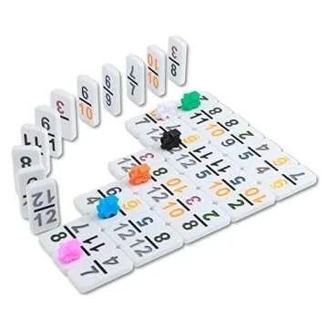 NOLIE Mexican Train Dominoes Game for All Ages