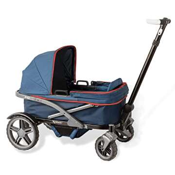Gladly Family AnthemZ All-Terrain Stroller Wagon for 2 Kids, Wild Berry