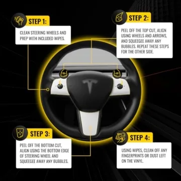 3M Vinyl Steering Wheel Wrap for Tesla Model 3 & Y