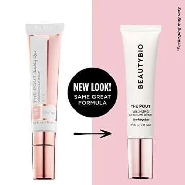 BeautyBio The Pout: Volumizing Lip Serum. Sparkling Rose