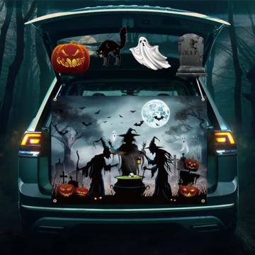 Halloween Trunk or Treat Car Decorations Kit for SUV with Cutouts