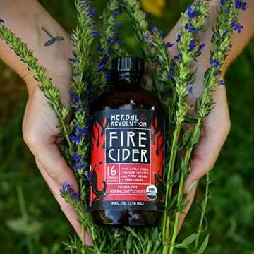 Fire Cider Organic ACV with Spices and Honey 8 Oz