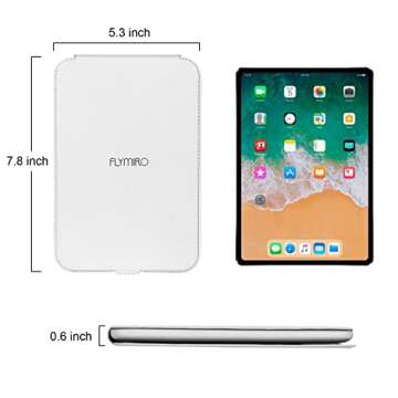 Rechargeable Travel Makeup Mirror with 72 Led Lights, Portable Lighted Mirror, 3 Color Lighting, Dimmable Touch Screen, Tabletop LED Folding Vanity Mirror, Women Gift, Travel Essentials Mirror