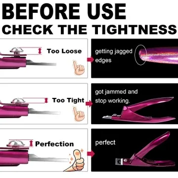 Violet Red Adjustable Nail Clippers for Perfect Cuts