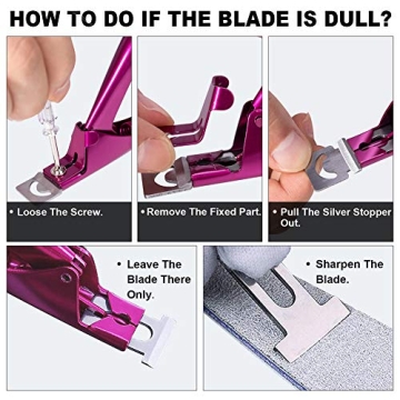 Violet Red Adjustable Nail Clippers for Perfect Cuts