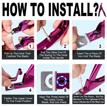 Violet Red Adjustable Nail Clippers for Perfect Cuts