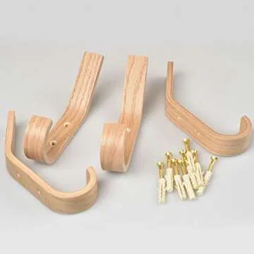 Modern Wooden Coat Wall Hooks - Stylish Storage Solution