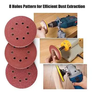 LotFancy 110PCS Sanding Discs for Random Orbital Sanders