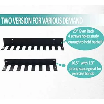 Alvade Home Gym Storage Rack, Extra Long 23‘Barbell Rack Weight Room Organizer 11 Prong Gym Equipment Storage Rack for Gym Accessories Like Fitness Bands,Resistance Bands,Straps,Foam Rollers,Barbell