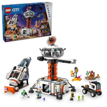 LEGO City Space Base and Rocket Launchpad Playset - Exciting Space Exploration Building Kit for Kids...
