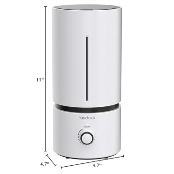 Raydrop Cool Mist Humidifier for Home, Quiet & Efficient