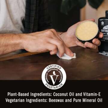 WALRUS OIL - Cutting Board Oil and Wood Wax Set. For Cutting Boards, Butcher Blocks, Wooden Spoons, and Bowls. 100% Food-Safe.