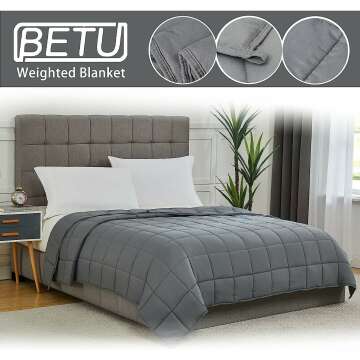 12lbs Cooling Weighted Blanket - Sleep Better Tonight