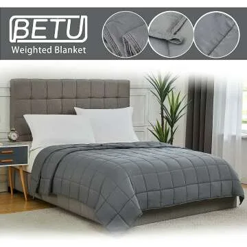 12lbs Cooling Weighted Blanket - Sleep Better Tonight