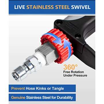 Powerful TOOLCY Pressure Washer Short Gun for Effective Cleaning