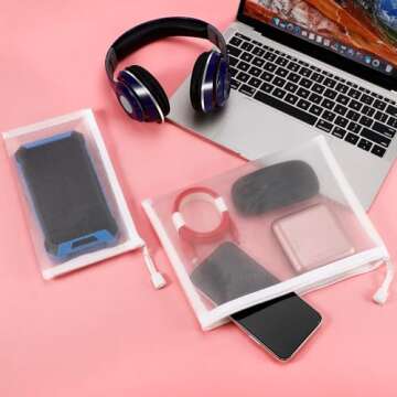 Sinzip 12 Pack Nylon Mesh Pouches for Travel & Organization