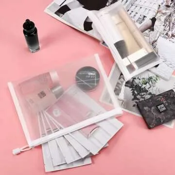 Sinzip 12 Pack Nylon Mesh Pouches for Travel & Organization