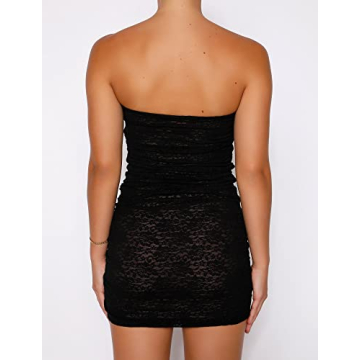 NUFIWI Sexy Bodycon Tube Maxi Dress for Women