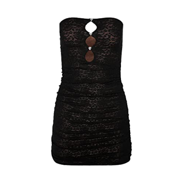 NUFIWI Sexy Bodycon Tube Maxi Dress for Women