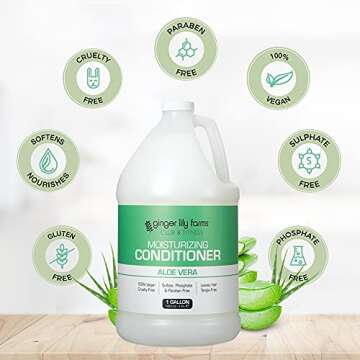Ginger Lily Farms 100% Vegan Moisturizing Conditioner 1 Gallon