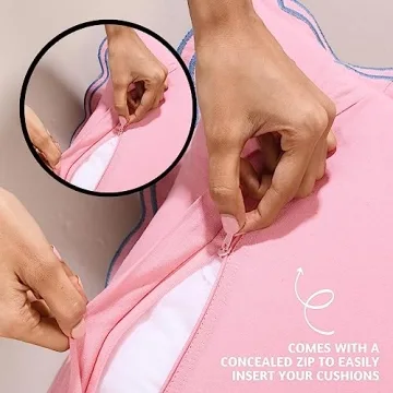 Folkulture Boho Throw Pillows - Set of 2 Decorative Covers