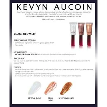Kevyn Aucoin Glass Glow Lip Crystal Clear Multi-Purpose Gloss