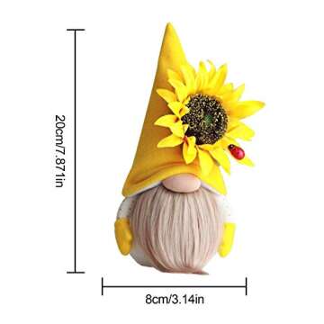 NPUS 2PCS Easter Decor,Cute Valentines Easter Gnome Faceless Santa Doll,Handmade Easter Gifts for Women/Men,Valentines Day Decorations Ornaments for The Home, 34x10x8cm(15 inchx4 inchx3 inch)