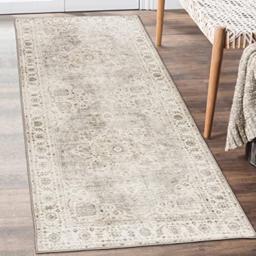 ReaLife Machine Washable Area Rug Runner - Stylish and Eco-Friendly 2'6" x 8'