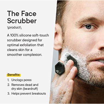Tooletries Men's Silicone Face Scrubber - Exfoliate & Cleanse