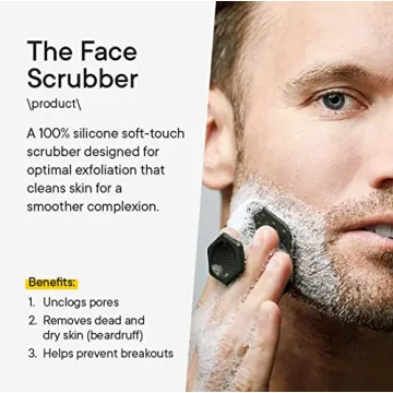 Tooletries Men's Silicone Face Scrubber - Exfoliate & Cleanse