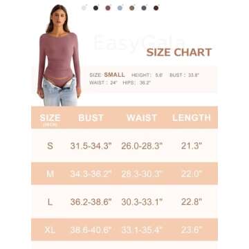 EasyGala Womens Boat Neck Long Sleeve Shirts Ruched Double Lined Top Fitted Basic Tight Tee Spring Fall Clothes 2025 Black