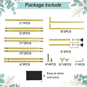 Adjustable JUMKAIF Table Arch Stand for Festive Events