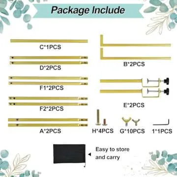 Adjustable JUMKAIF Table Arch Stand for Festive Events