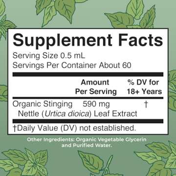 MaryRuth Organics Stinging Nettle Leaf Extract | Detox Supplement Herbal Drops | USDA Organic | Vega...