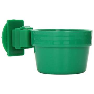 (2-Pack) Ware Plastic Slide-N-Lock Small Pet Crock, 10 Ounce - Assorted Colors