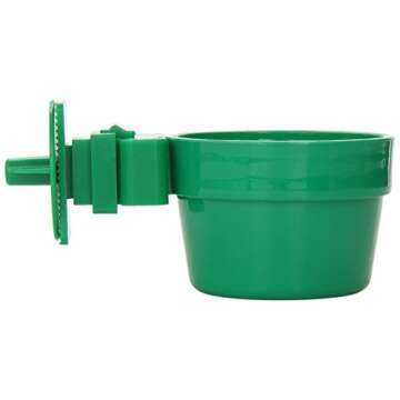 (2-Pack) Ware Plastic Slide-N-Lock Small Pet Crock, 10 Ounce - Assorted Colors