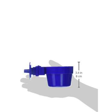 (2-Pack) Ware Plastic Slide-N-Lock Small Pet Crock, 10 Ounce - Assorted Colors