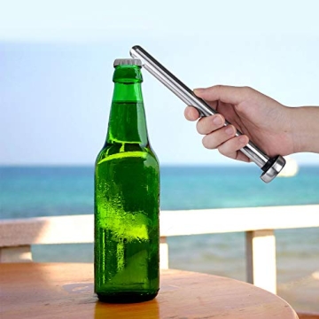 Kollea Stainless Steel Beer Chiller Stick Beverage Cooler Cooling Sticks, Man Birthday Gift, Beer Gift for Men, Pack of 2