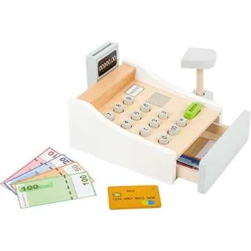 Wooden Cash Register for Kids - Fun Learning Tool