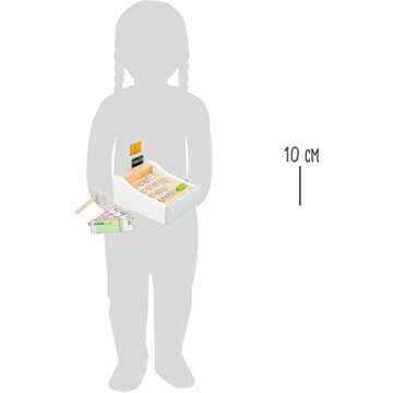 Wooden Cash Register Set by Small Foot – Includes Push Buttons, Credit Card, Scanner & Paper Money - Social, Educational and Imaginative Development – Ages 3+ Years